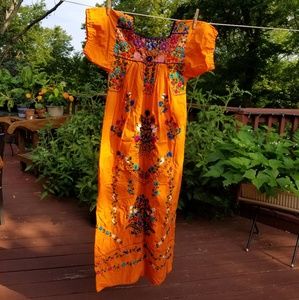 🚫SOLD🚫 Hand-Embroidered Mexican Summer Dress
